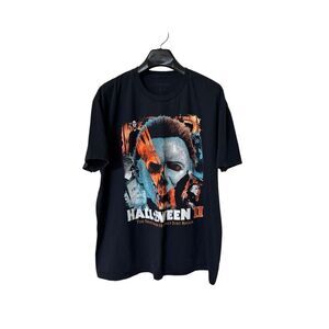 HALLOWEEN 2 II Men’s Graphic T-Shirt XL Michael Myers Black